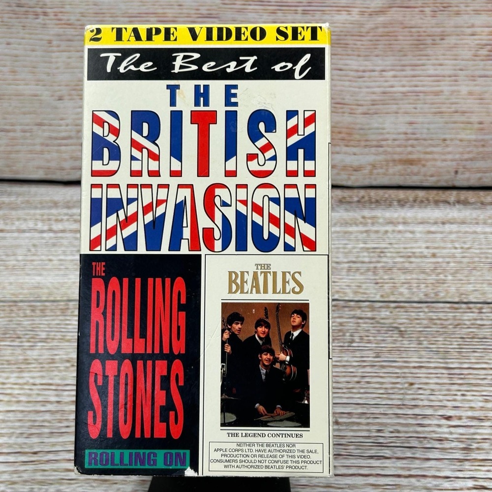 The Best of the British Invasion VHS 2 Tape Set Beatles Rolling Stones 1991 2805